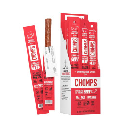 CHOMPS Grass-Fed Beef Jerky Snack (Original) - 1 Stick
