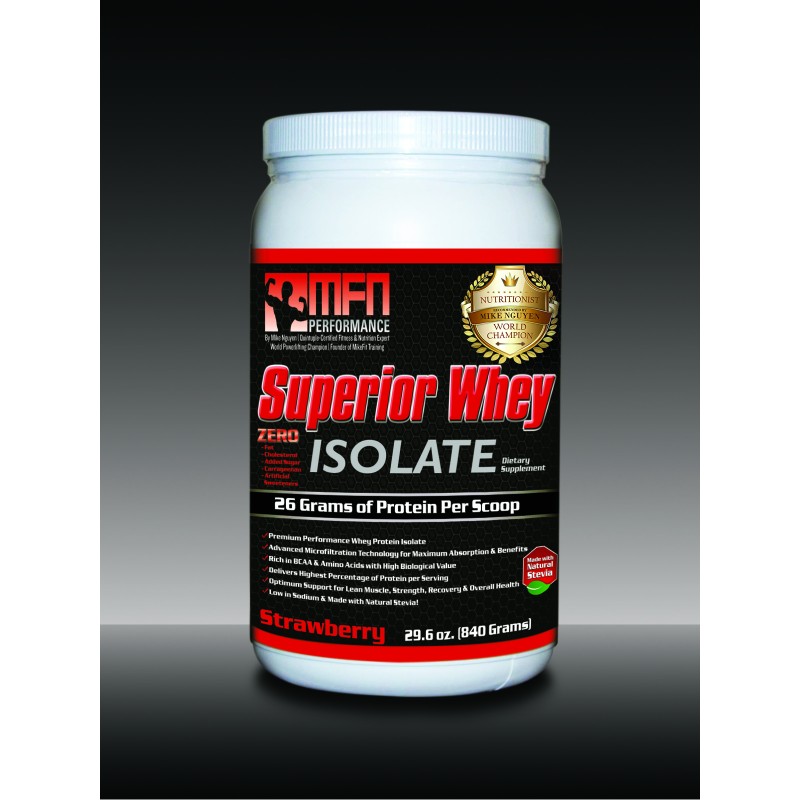 MFN 100% NATURAL WHEY PROTEIN ISOLATE (25 Servings - Strawberry) (Pre-Order/Will Ship between 2/7/23 - 2/15/23)