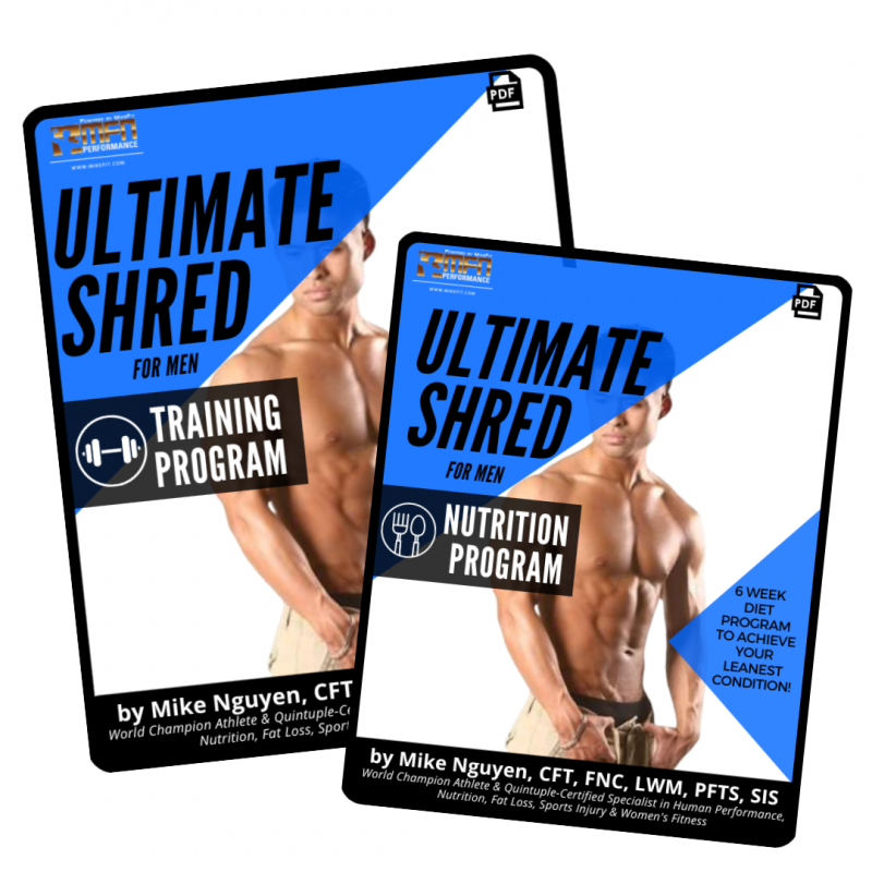 MEN'S ULTIMATE SHRED BUNDLE (Complete Training + Nutrition Program)