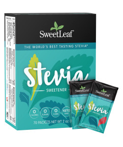 Pure Stevia ZERO Calorie Sweetener - 1 Box (70 Packets)