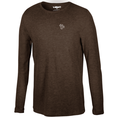 MFN Men's Thermal Long Sleeve Shirt - Brown (Large)